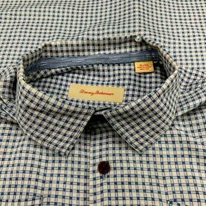 Tommy Bahamas button down shirt Paisley pattern silk island modern fit